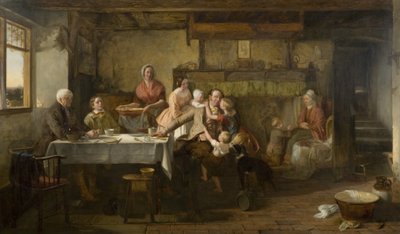 Dobrou noc (olej na panelu) od Thomas Webster
