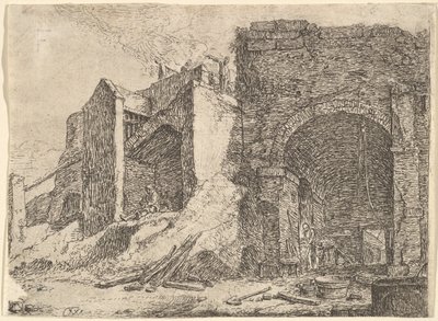 The Forge, 17. století. od Thomas Wijck