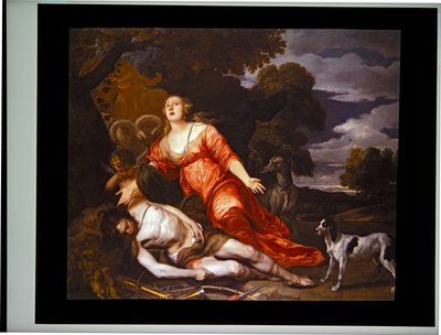 Adonisova smrt od Thomas Willeboirts Bosschaert