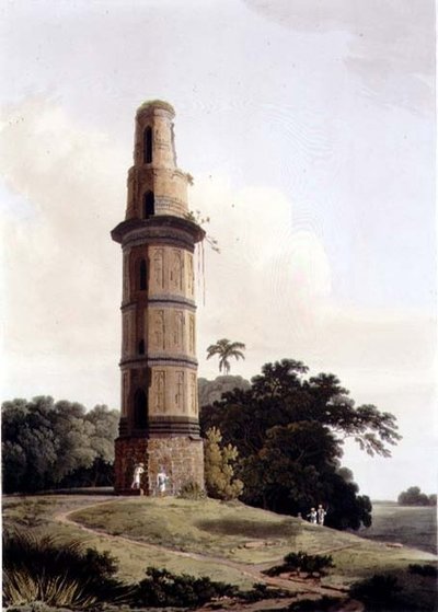 Minar v Gouru, deska XXIII od Thomas und William Daniell