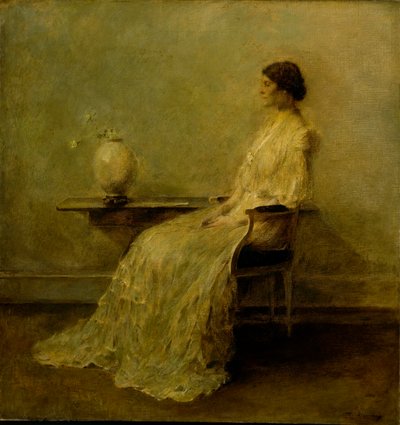 Dáma v bílém (č. 2) od Thomas Wilmer Dewing