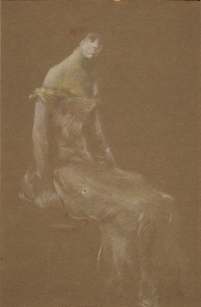 Portrét dámy v růžovém #3 od Thomas Wilmer Dewing