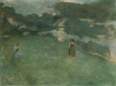 Drozd poustevníček od Thomas Wilmer Dewing
