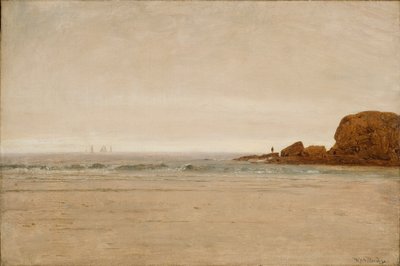Pláž a skály 1870 (olej na plátně) od Thomas Worthington Whittredge