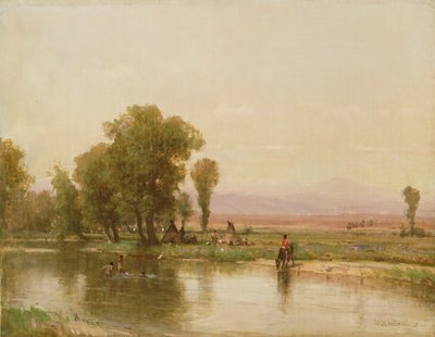 Tábořiště na řece Platte, 1865 od Thomas Worthington Whittredge