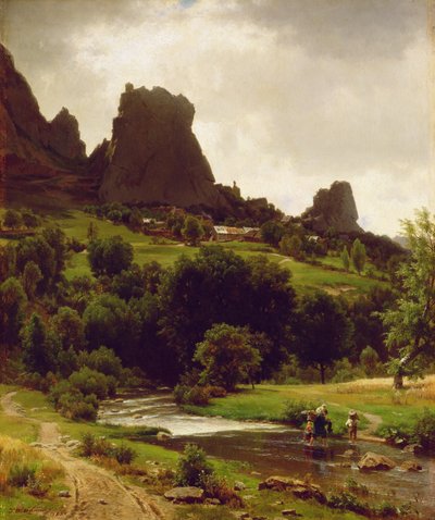 Summer Pastorale (Pohled na Kallenfels) 1853 (olej na plátně) od Thomas Worthington Whittredge