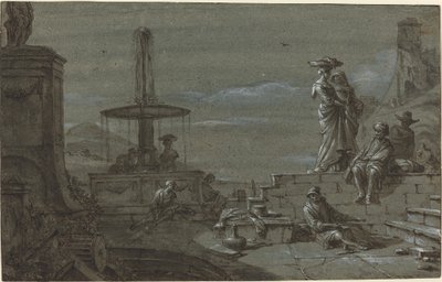 Piazza by Moonlight od Thomas Wyck