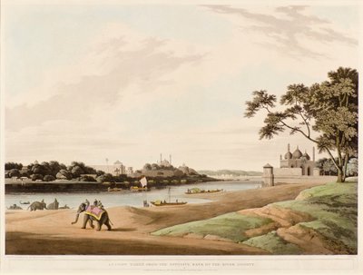 Lucknow převzato z protějšího břehu řeky Goomty od Thomas und William Daniell