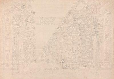 Tremal Naigs Choultry, Madura, červenec 1792 (viz také 195090) od Thomas und William Daniell