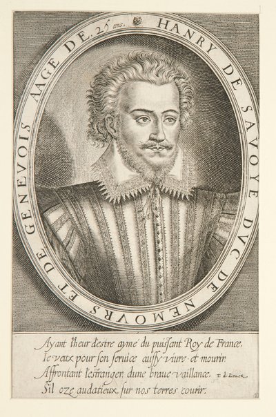 Jindřich Savojský, vévoda z Nemours od Thomas de Leu