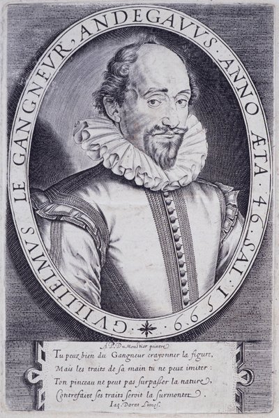 Portrét Guillaume Le Gangneur (1553-1624), tajemník komory francouzského krále od Thomas de Leu