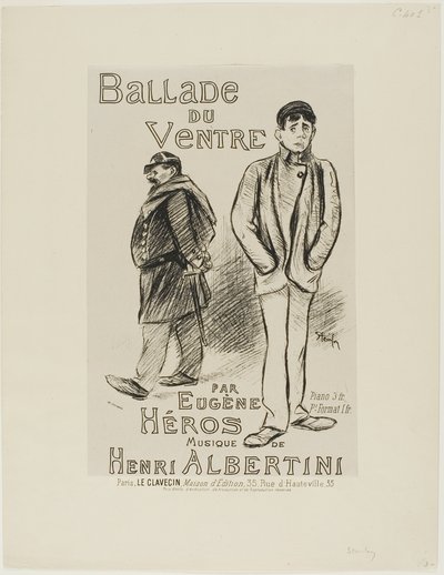 Ballade du Ventre od Théophile Alexandre Pierre Steinlen