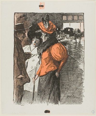 Konverzace od Théophile Alexandre Pierre Steinlen