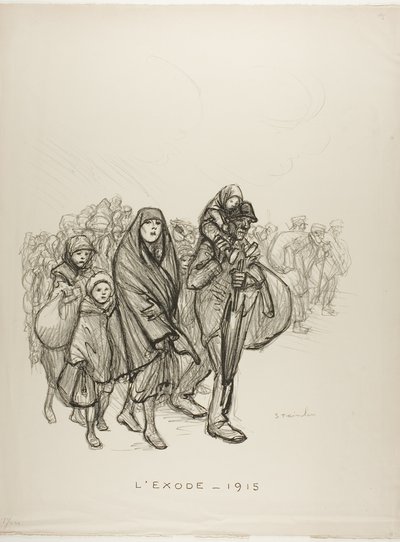 Exodus - 1915 od Théophile Alexandre Pierre Steinlen