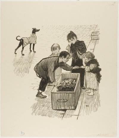 Vysoká společnost! od Théophile Alexandre Pierre Steinlen