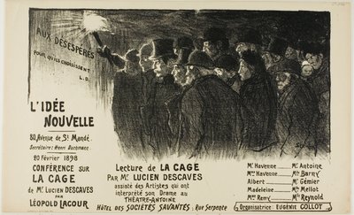 Nová myšlenka od Théophile Alexandre Pierre Steinlen