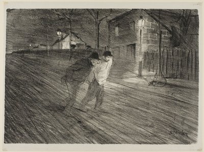 Rue Caulincourt od Théophile Alexandre Pierre Steinlen