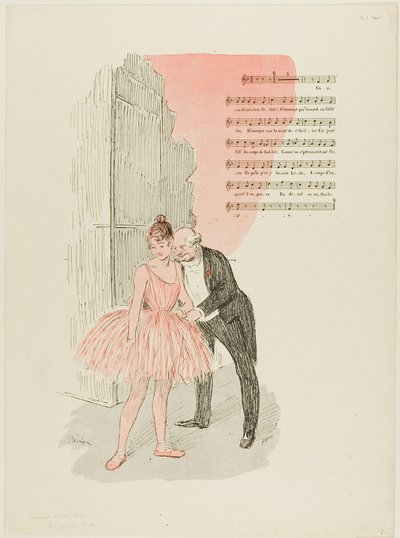 Leda a labuť od Théophile Alexandre Pierre Steinlen