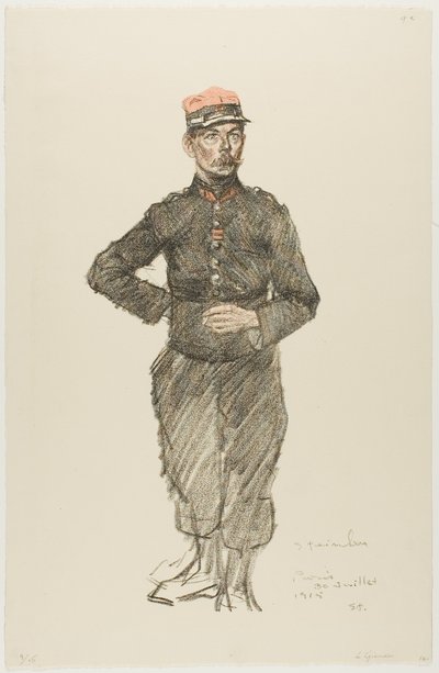 Legionář od Théophile Alexandre Pierre Steinlen