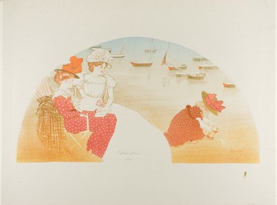 Na pláži od Théophile Alexandre Pierre Steinlen