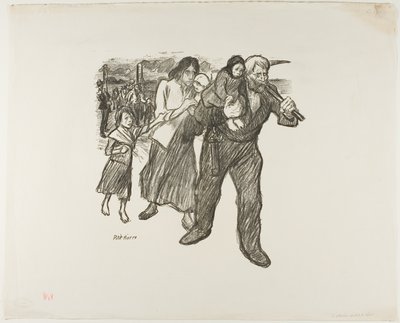 Rozhořčení v Pas-de-Calais od Théophile Alexandre Pierre Steinlen
