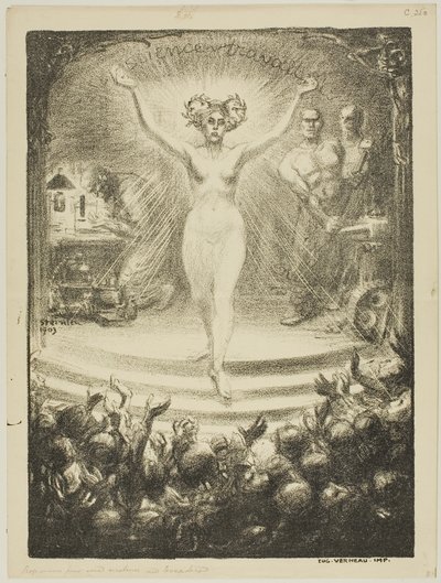 Program matiné v divadle Trocadéro od Théophile Alexandre Pierre Steinlen