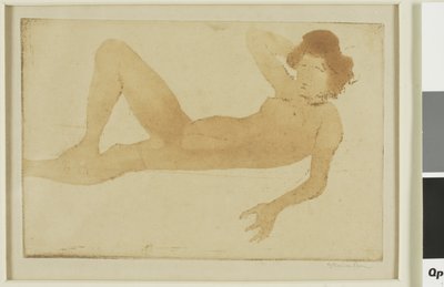 Ležící nahá žena od Théophile Alexandre Pierre Steinlen