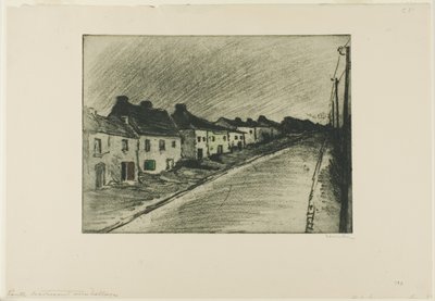 Cesta přes vesnici od Théophile Alexandre Pierre Steinlen