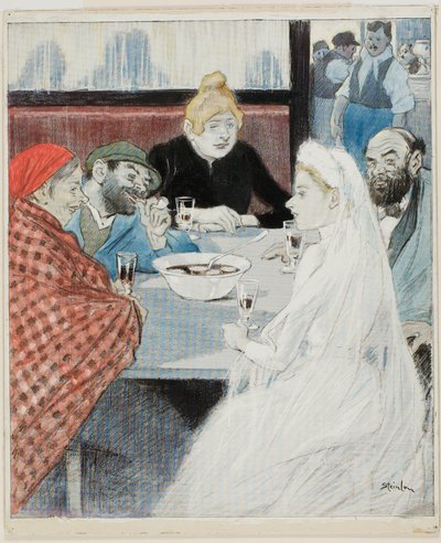 Nevěsta od Théophile Alexandre Pierre Steinlen