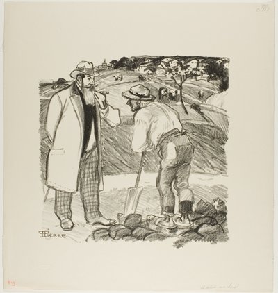 Inspektor v terénu od Théophile Alexandre Pierre Steinlen