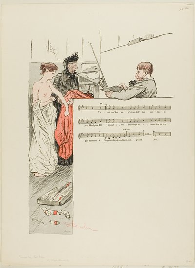 Malý model od Théophile Alexandre Pierre Steinlen