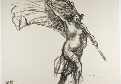 Republika nás volá..., patnáctý talíř z Actualités od Théophile Alexandre Pierre Steinlen