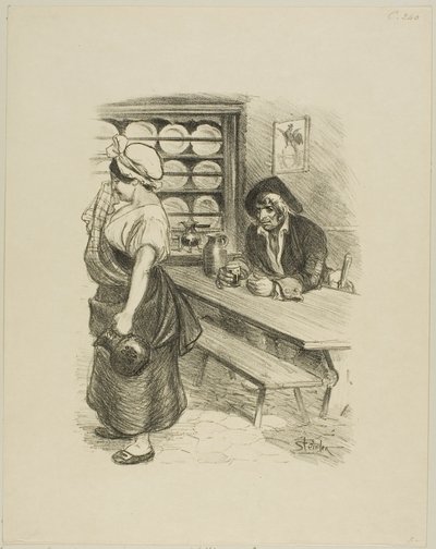 Návrat námořníka od Théophile Alexandre Pierre Steinlen