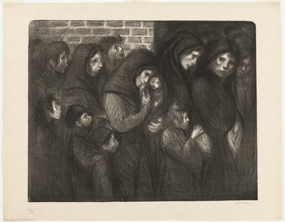 Vdovy z Courrières od Théophile Alexandre Pierre Steinlen