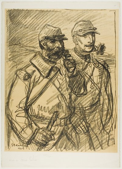 Dva vojáci od Théophile Alexandre Pierre Steinlen