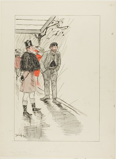 Tulák z Paříže od Théophile Alexandre Pierre Steinlen