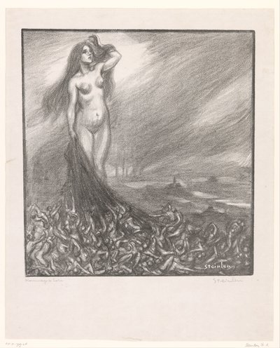 Pocta Zole Hommage à Zola (název na objektu) od Théophile Alexandre Steinlen (signed by artist)