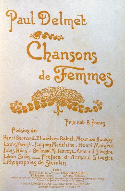 Ženské písně od Théophile Alexandre Steinlen