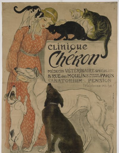 Klinika Cheron od Théophile Alexandre Steinlen