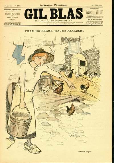 Obálka ""Gil Blas"" od Théophile Alexandre Steinlen