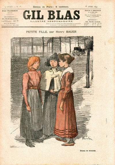 Obálka ""Gil Blas"" od Théophile Alexandre Steinlen