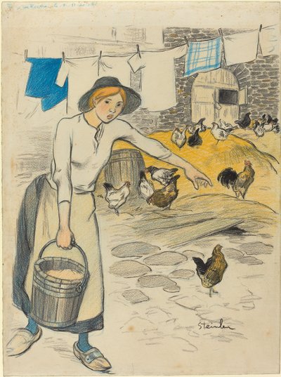 Farm Girl, 1896. od Théophile Alexandre Steinlen