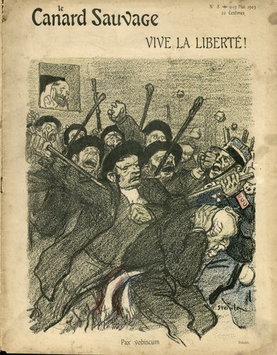 Ilustrace Steinlen (1859-1923) pro obálku Divoké kachny od Théophile Alexandre Steinlen
