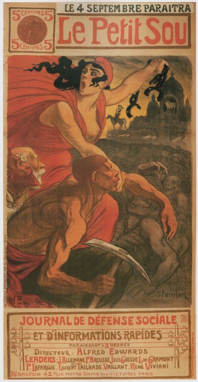 Malý cent, 1900 od Théophile Alexandre Steinlen
