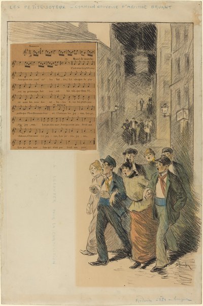 Veselé maličké, 1891. od Théophile Alexandre Steinlen
