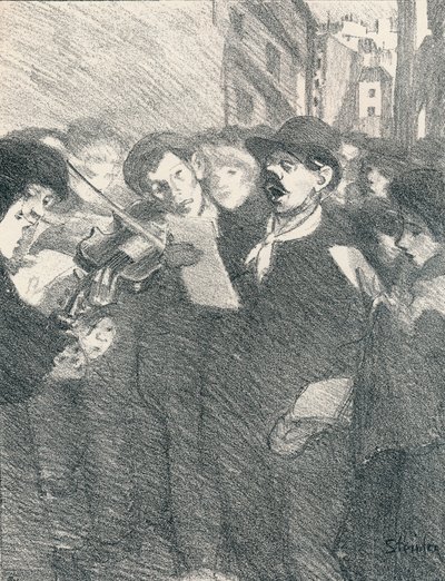 Lile Des Baisers z Songs Of Women, 1897, 1898 od Théophile Alexandre Steinlen