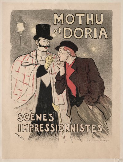 Mothu a Doria - impresionistické výjevy od Théophile Alexandre Steinlen