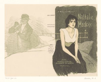 Design obálky: Abel Hermant s Nathalie Madoré Nathalie Madore (titul na objektu) od Théophile Alexandre Steinlen