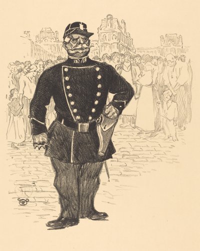 Mír v ulicích, konec 19.-začátek 20. století. od Théophile Alexandre Steinlen