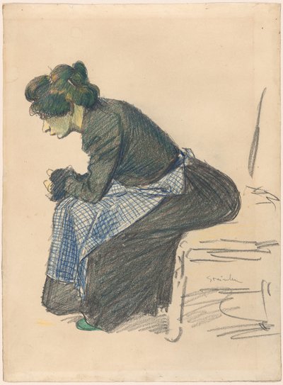Studie ženy od Théophile Alexandre Steinlen